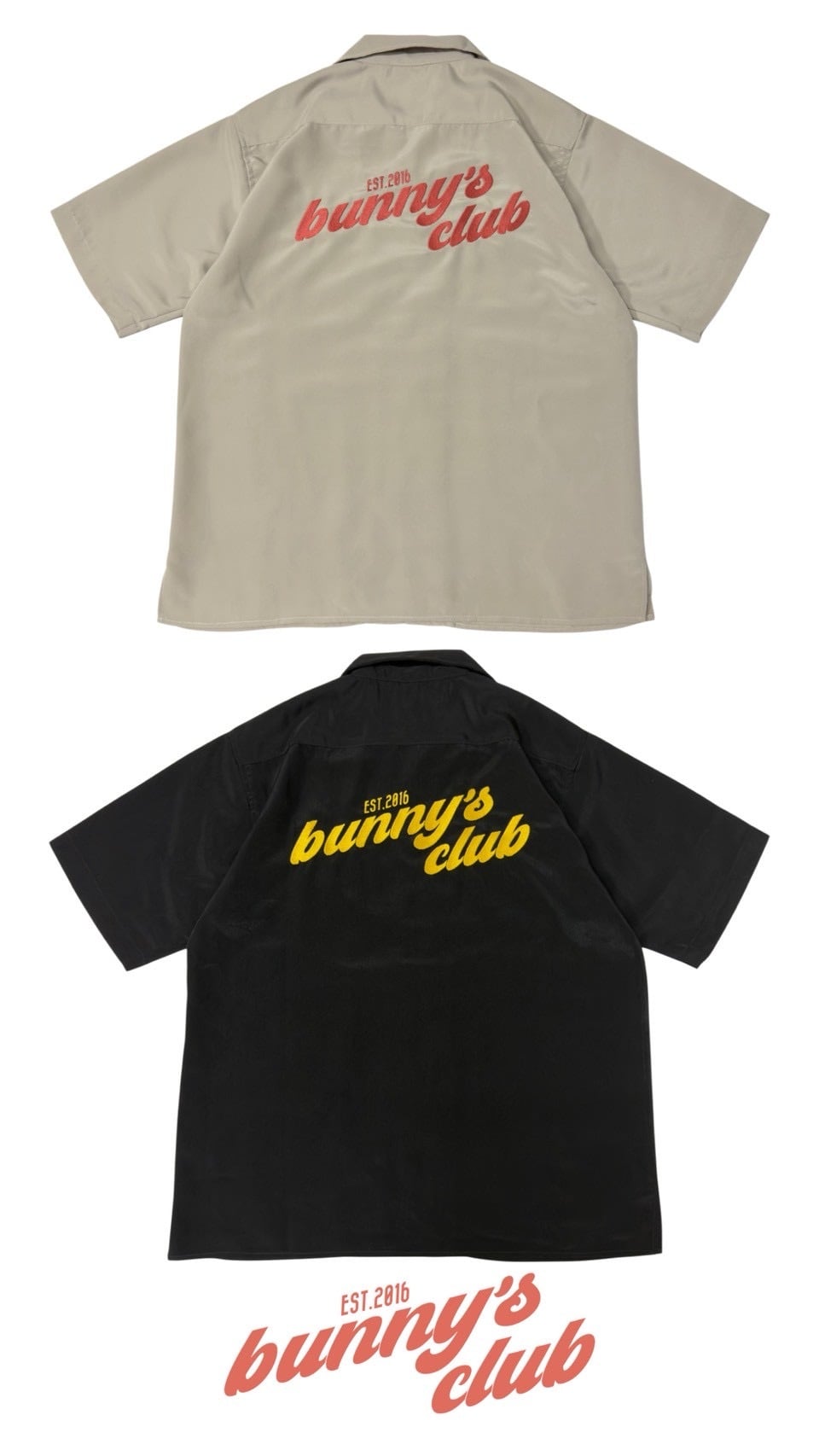【7月25日(土)午前10時より販売開始】BUNNY'S CLUB EMB OPEN COLLAR S/S SHIRT