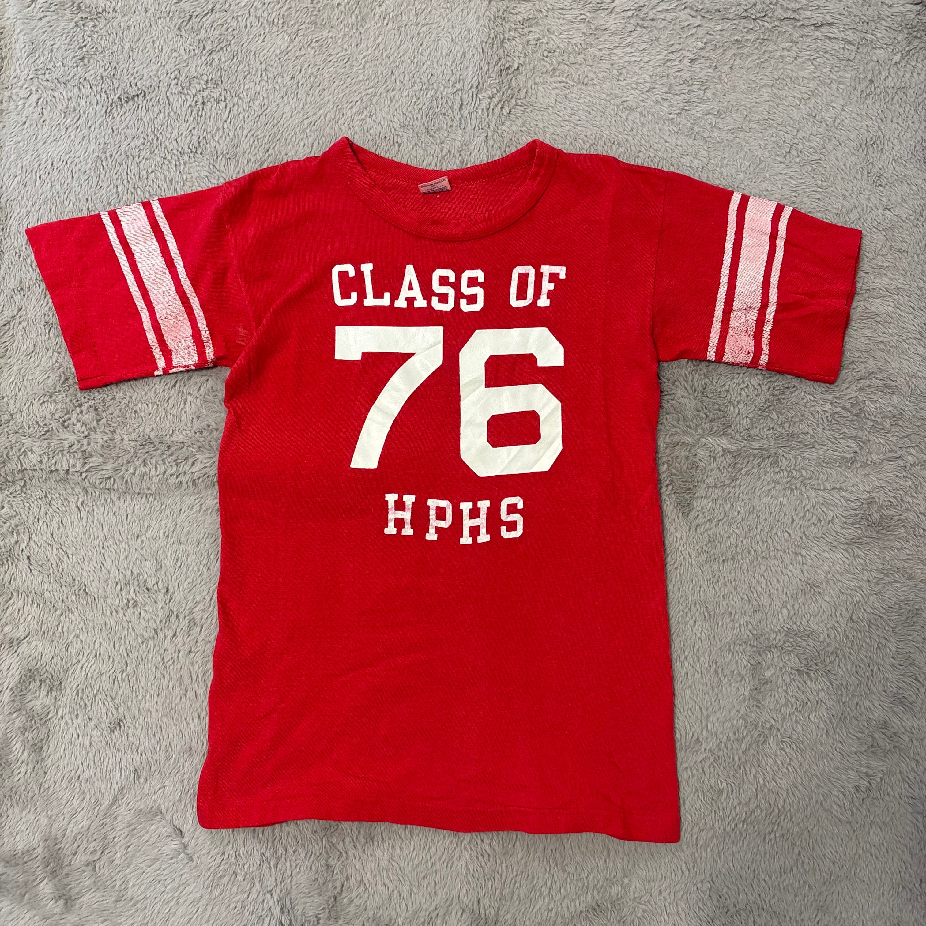 70s champion Tシャツ バータグ カレッジロゴ USA製 レッド Mサイズ