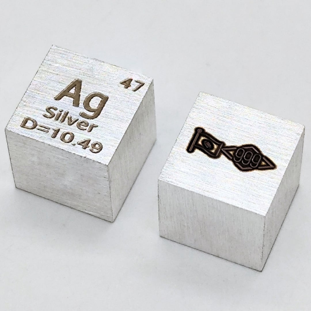 元素標本キューブ 銀 Ag | 葡萄屋 鉱物＆雑貨店