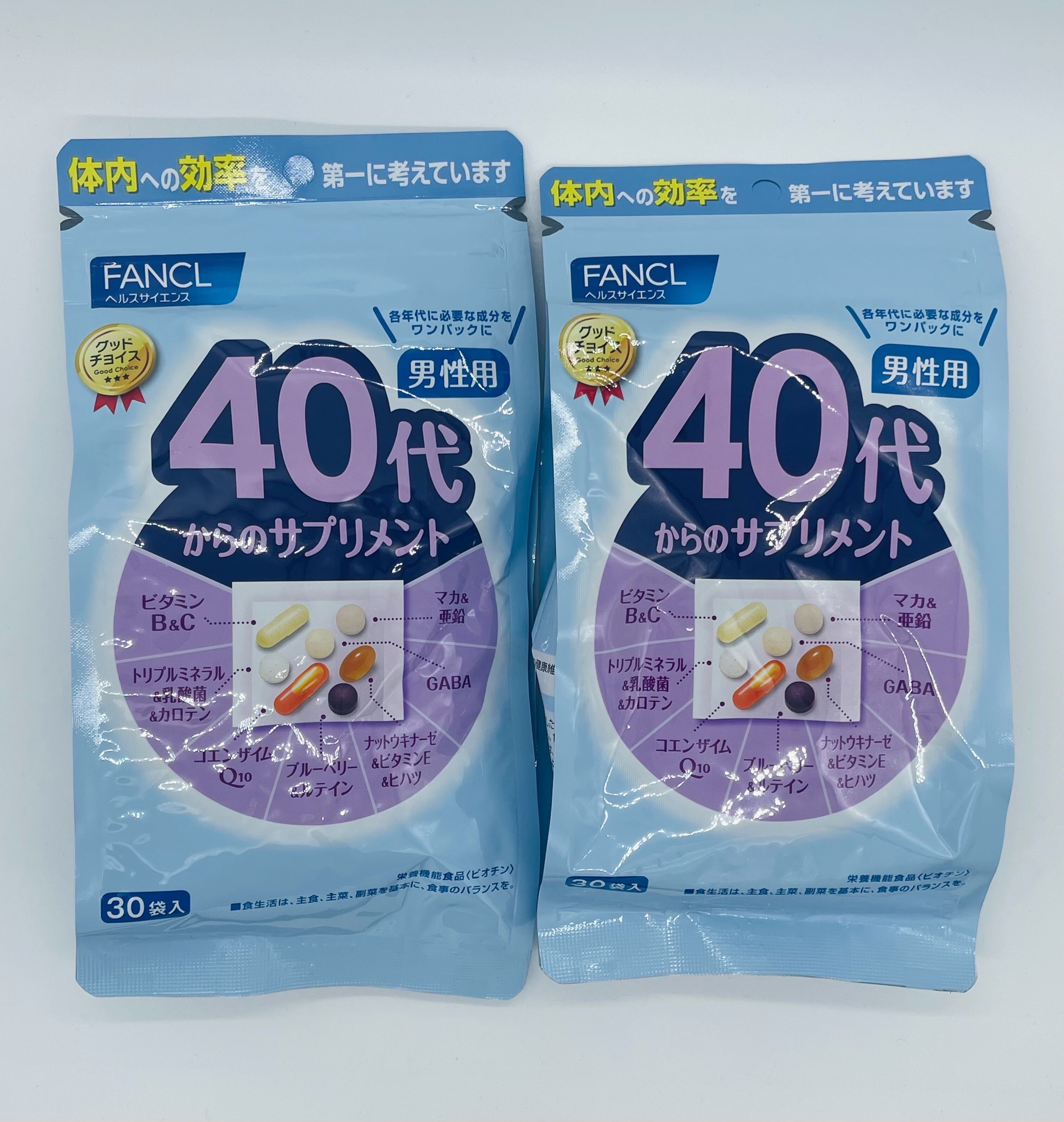 #300送料無料FANCLファンケル40代からのサプリメント 男性用 栄養機能食品 30日分×2