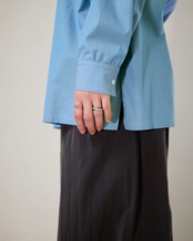 METHO - Single yoke shirt : faded blue