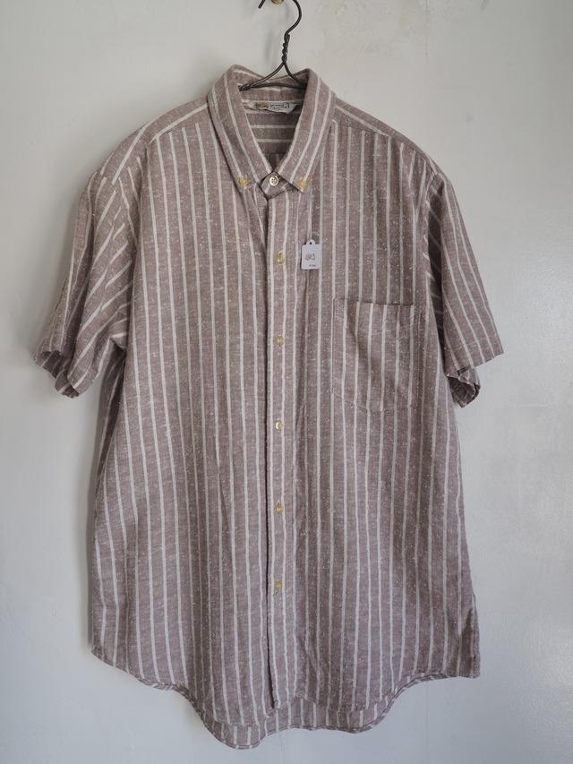 1960’s Vintage USA J.C.Penney Nep Stripe Button-Up Shirt/L