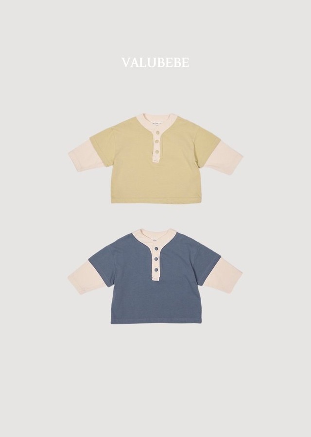 韓国子供服 / 26Autumn / 〖取寄〗valubebe / アーバン レイヤリングTシャツ / ベビー服 / キッズ服 *6M~S*