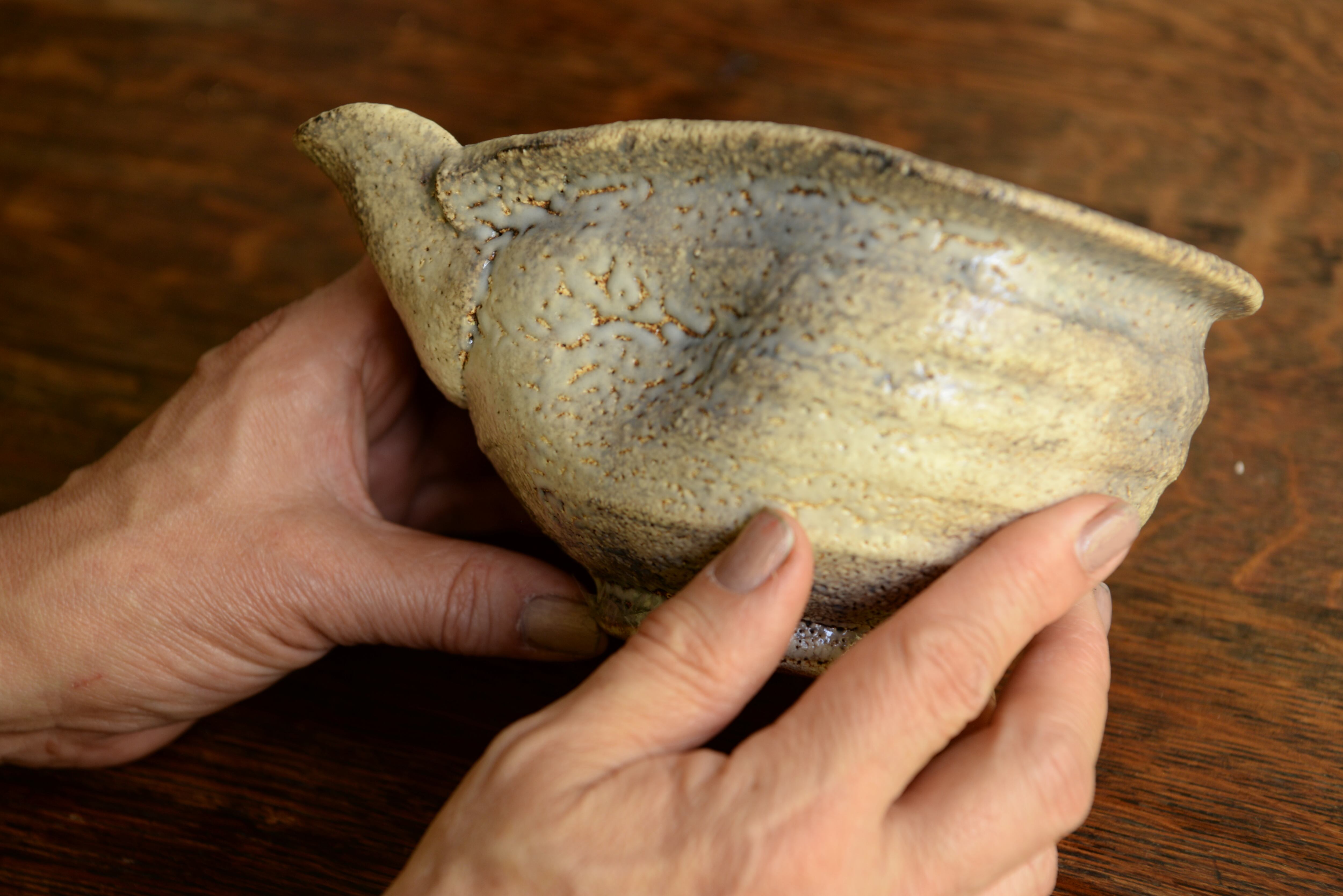 加藤委　片口鉢　口径14センチ 熊谷雅博作陶 かいらぎ片口鉢（13.5×18.5 H9） | 葉山時間