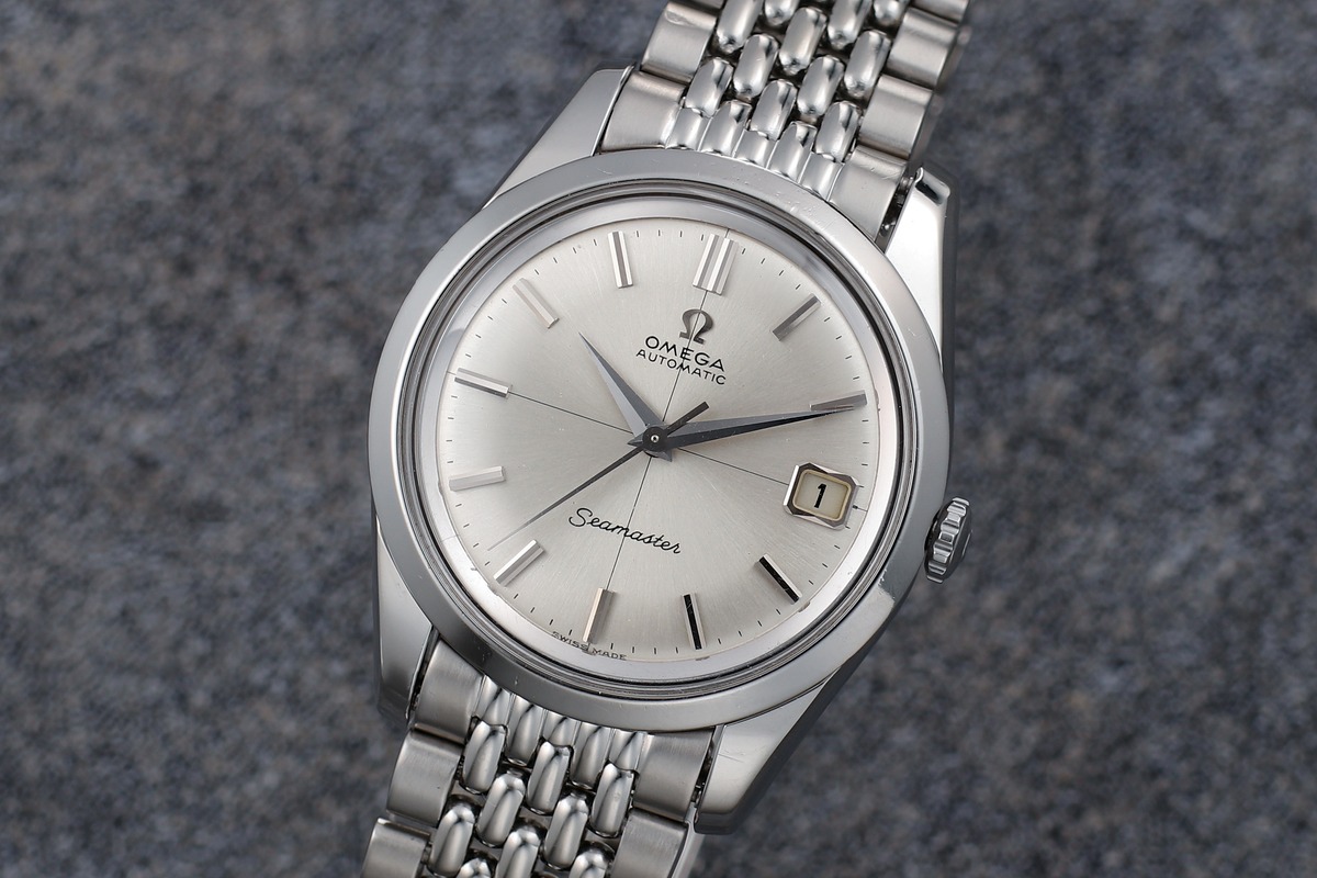 オメガ OMEGA 166.010 シーマスター デイト Cal.565 赤黒 自動巻き 