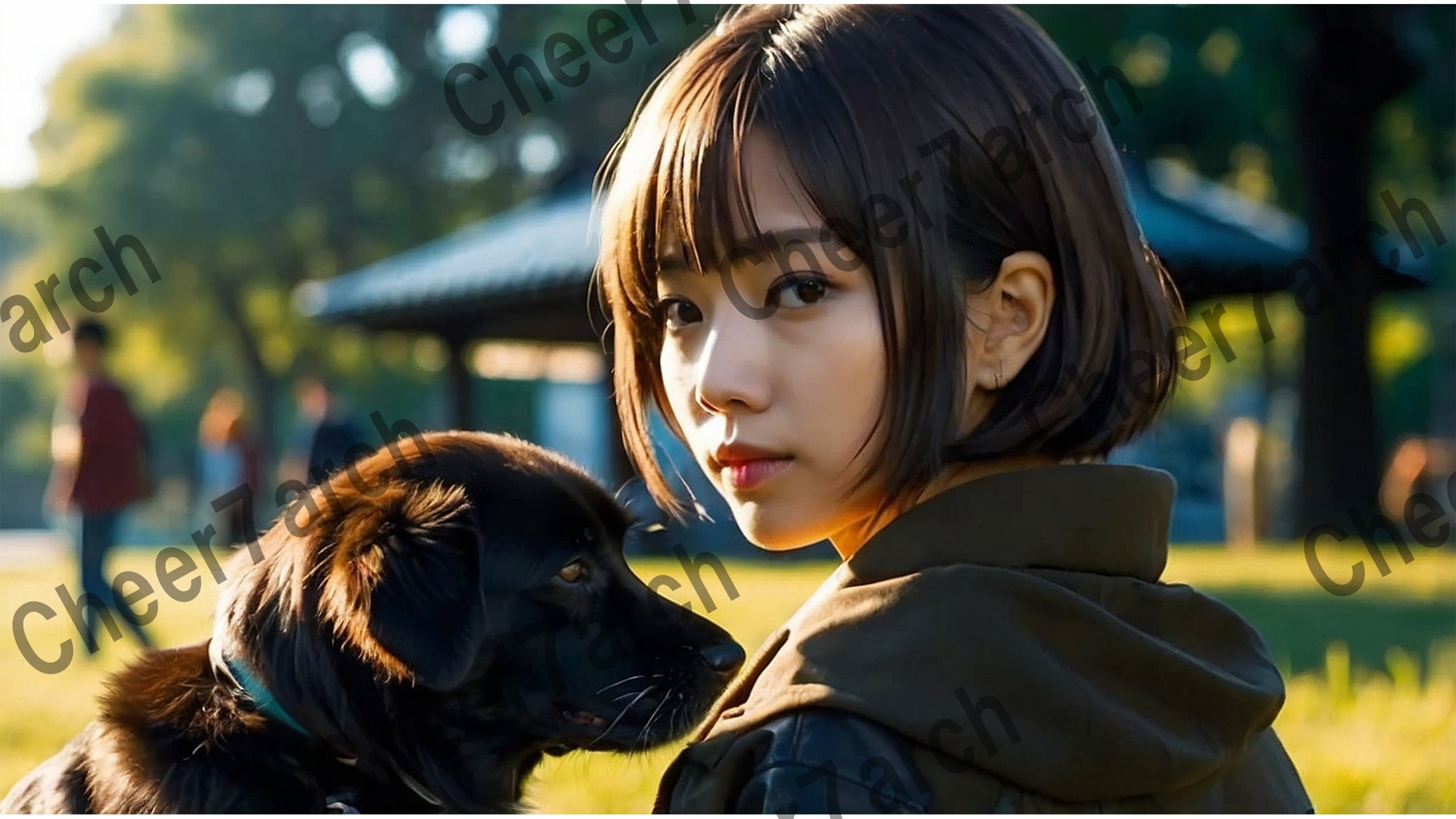 素材販売中！商用利用可能！日本人・動物・自然の画像-チア