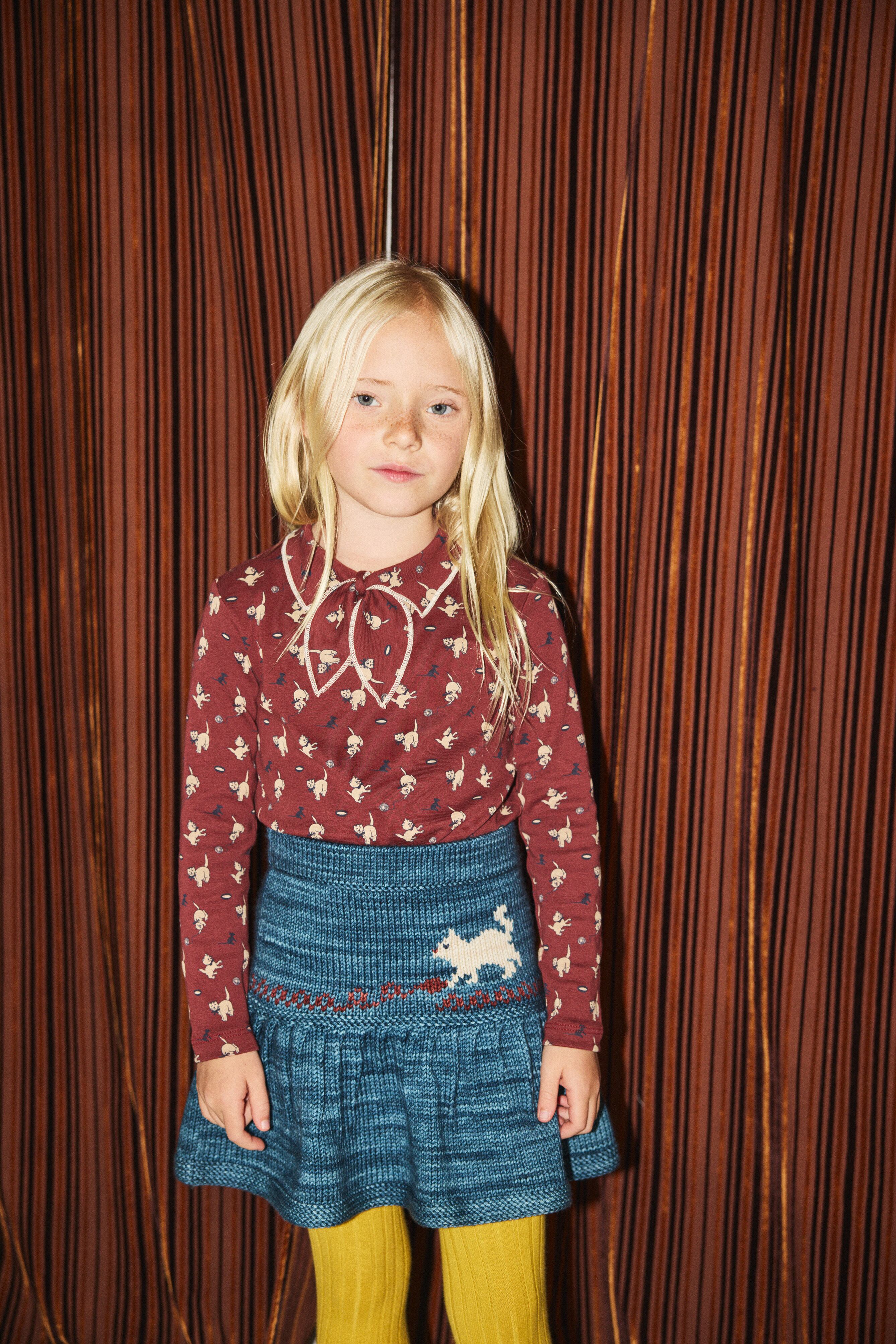 Misha&Puff 25AW Winter 〉 Junior Scout Top / Madder Root Cat