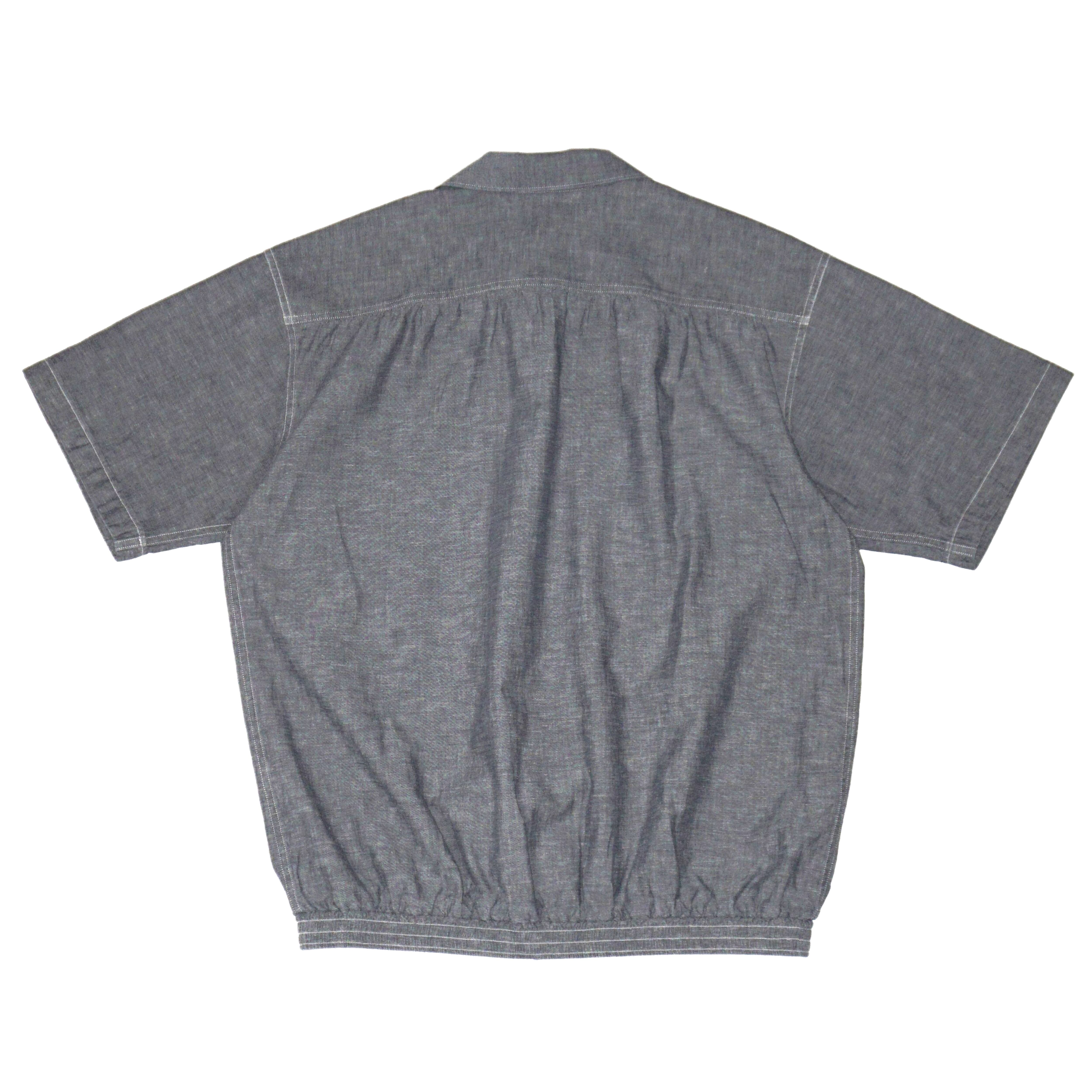 40s Smoky Joe ウールギャバジンシャツ チェーンステッチ OLD JOE / GATHERED WAIST MARLBORO SHIRTS (Short-sleeve) | GANKO