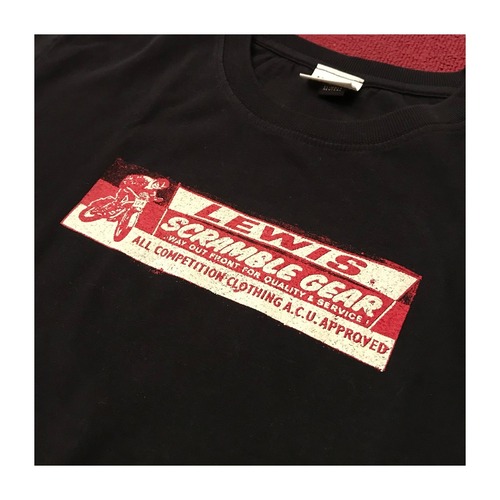 Lewis Leathers / SCRAMBLE GEAR Print T-Shirt