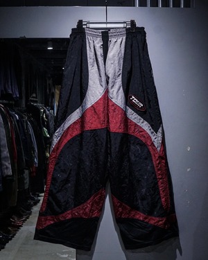 【add (C) vintage】Color Switching Loose Wide Nylon Pants