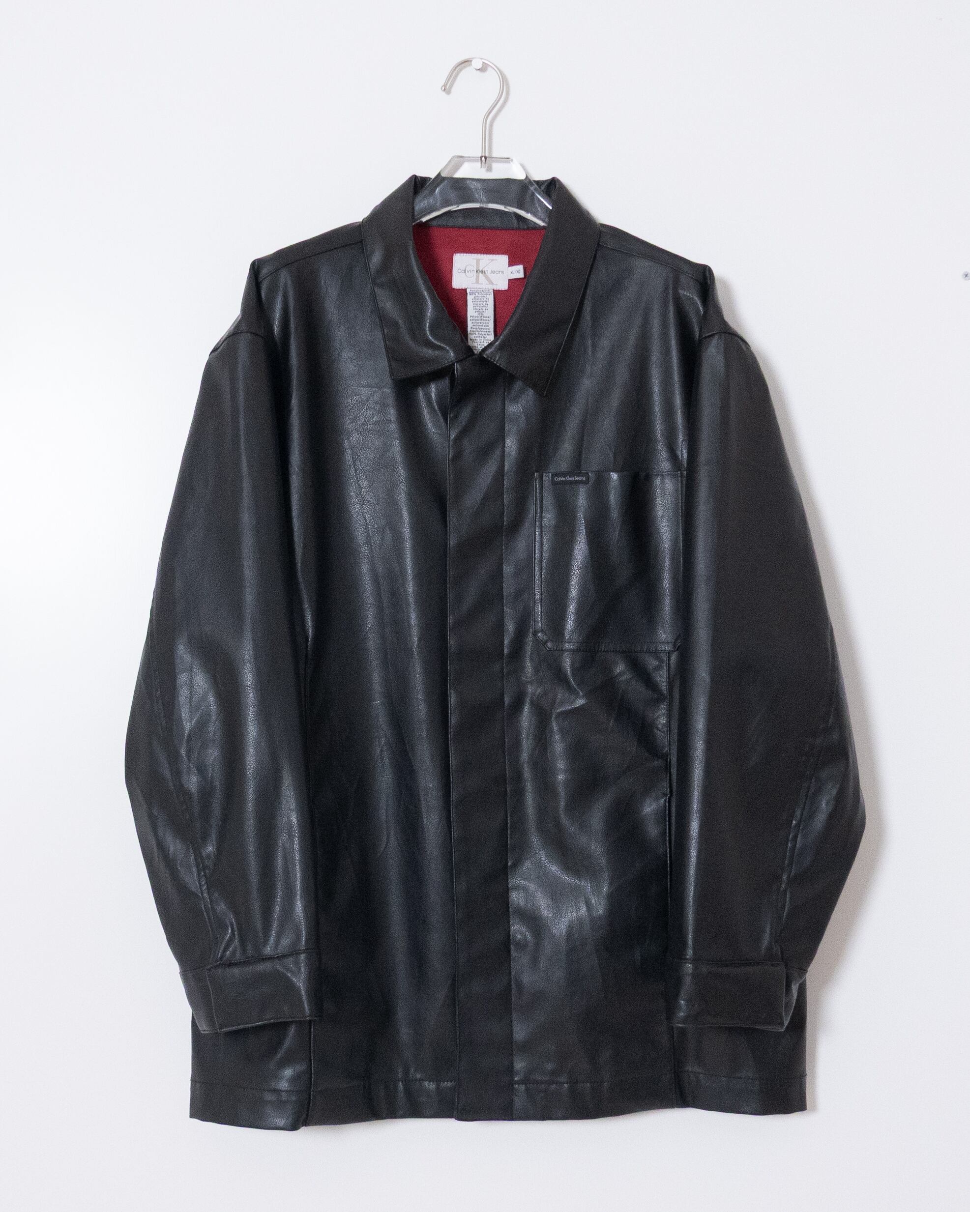 β sheepskin finger hole leather jacket | Pay ID