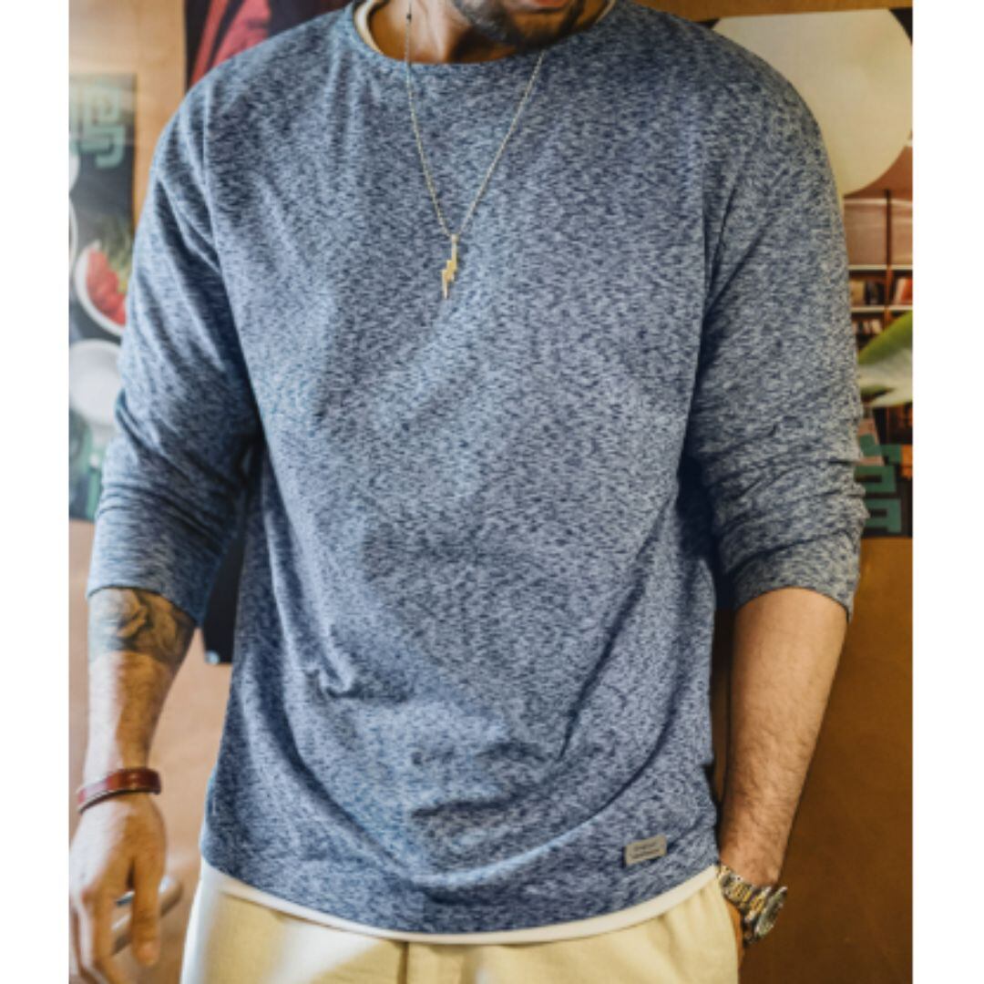 カジュアルラウンドネックシャツ A19199