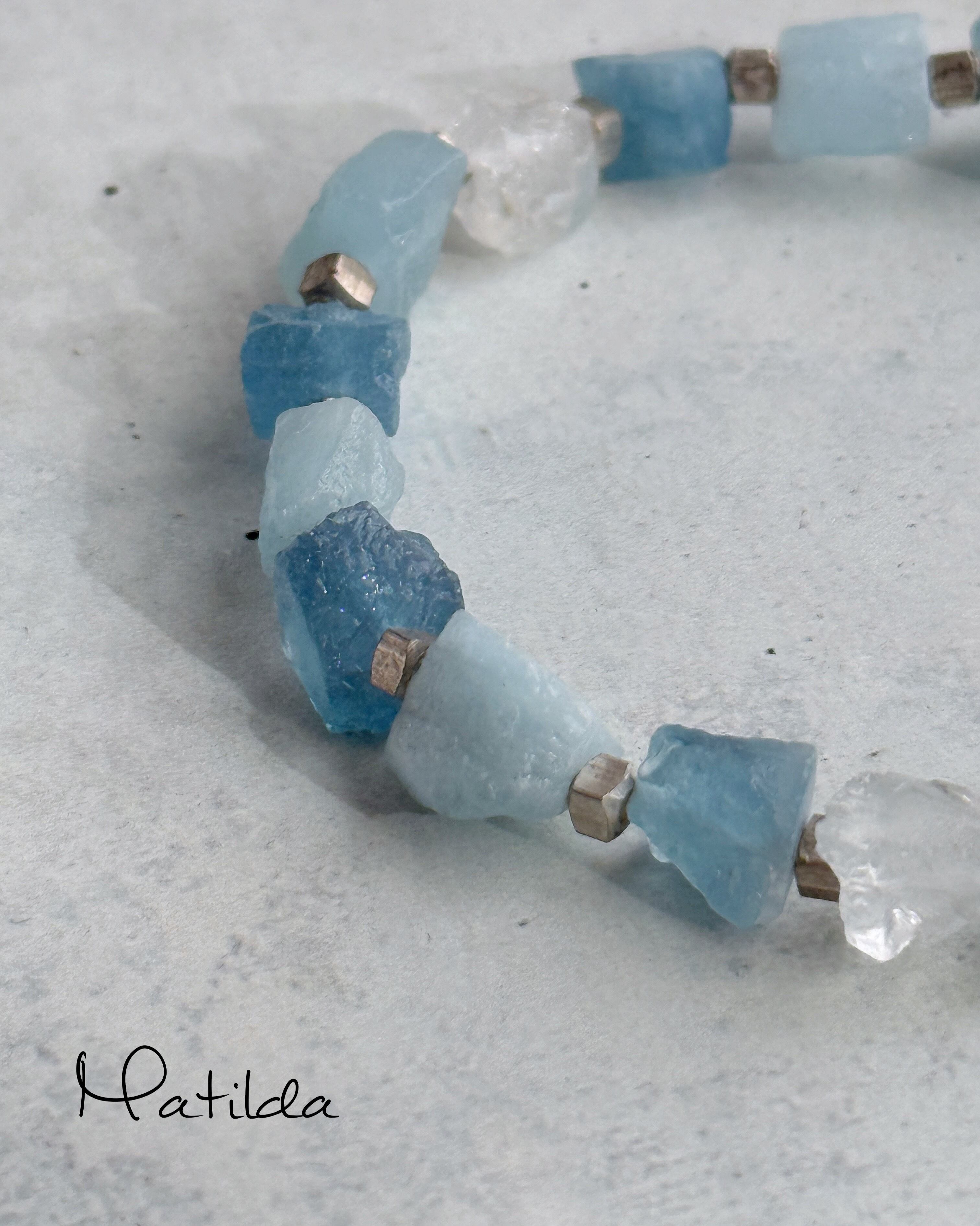 rough rock bracelet(サンタマリアアクアマリン)