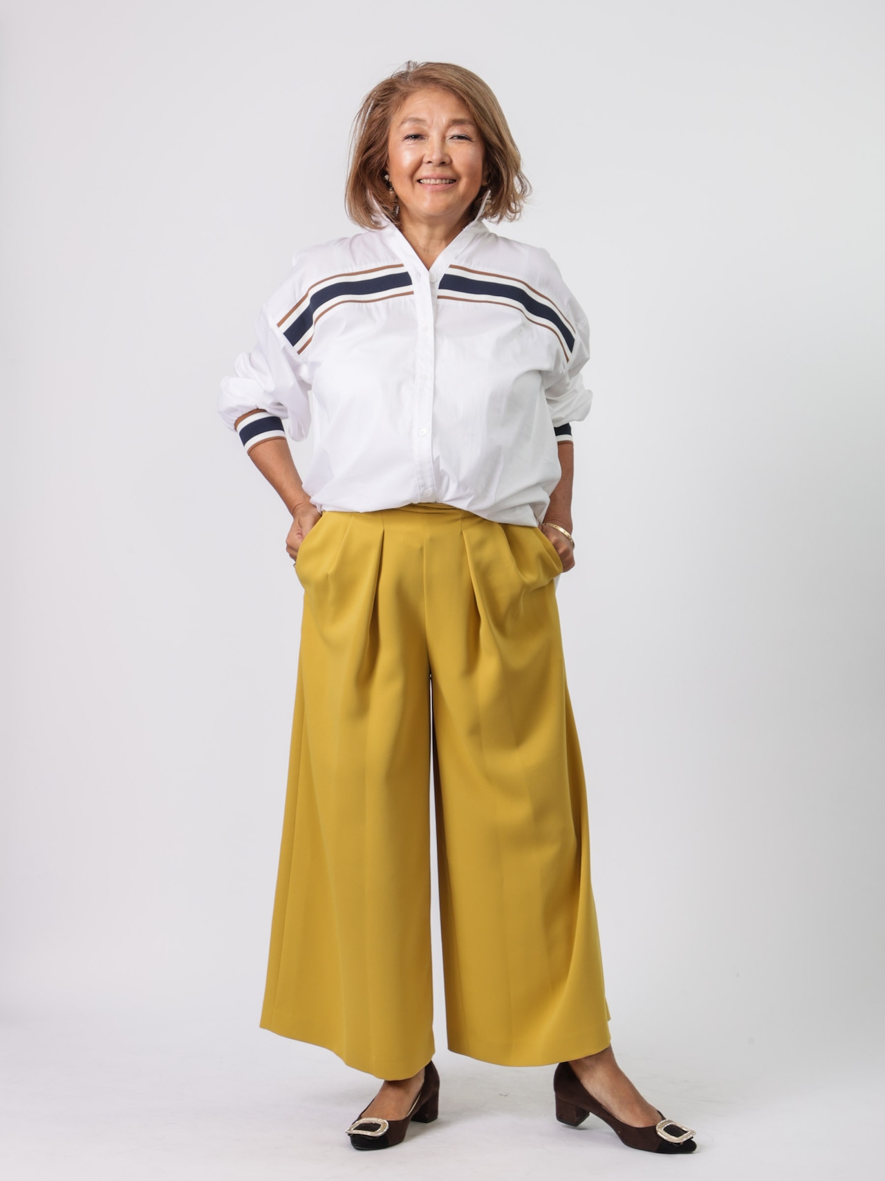 BRAHMIN(ワイドガウチョパンツ)