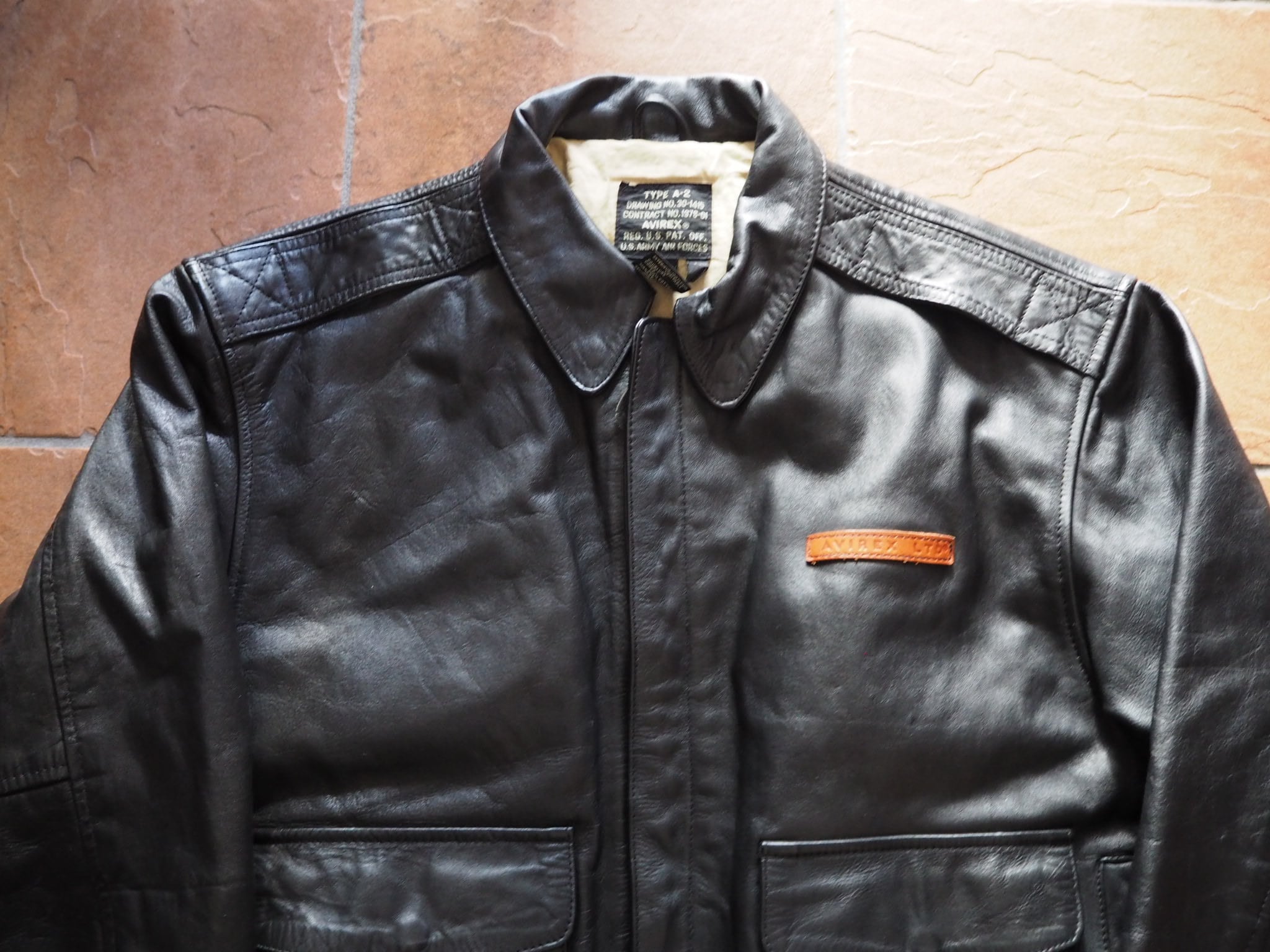 70's "AVIREX" A-2 Leather Jacket | 古着屋 THINK