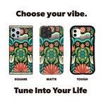 受注生産 iPhoneケース 花と植物の民芸装飾｜フォークアート PSYF018A