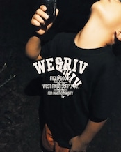 WESRIV FIELD GOODS TEE / BLACK — KIDS