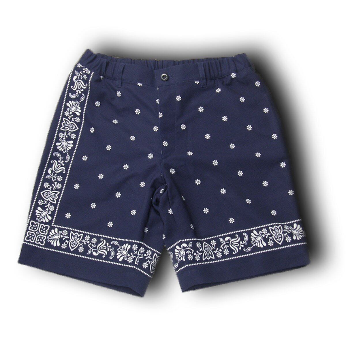 ranor(ラナー) BANDANA MIDDLE SHORTS BLACK | PAY ID