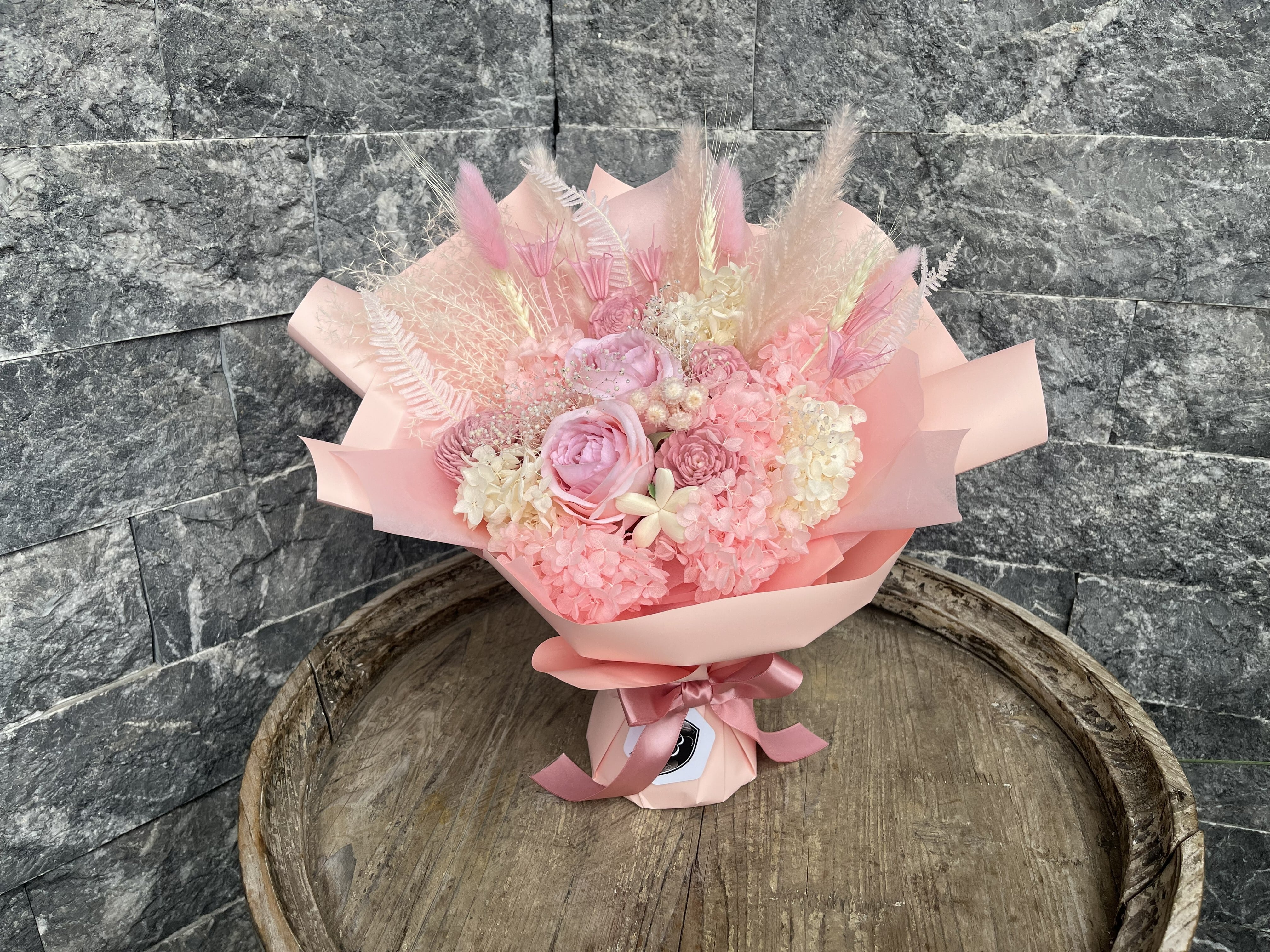 プリザーブドフラワー 花束 ギフト｜スタンディングブーケ（自立型