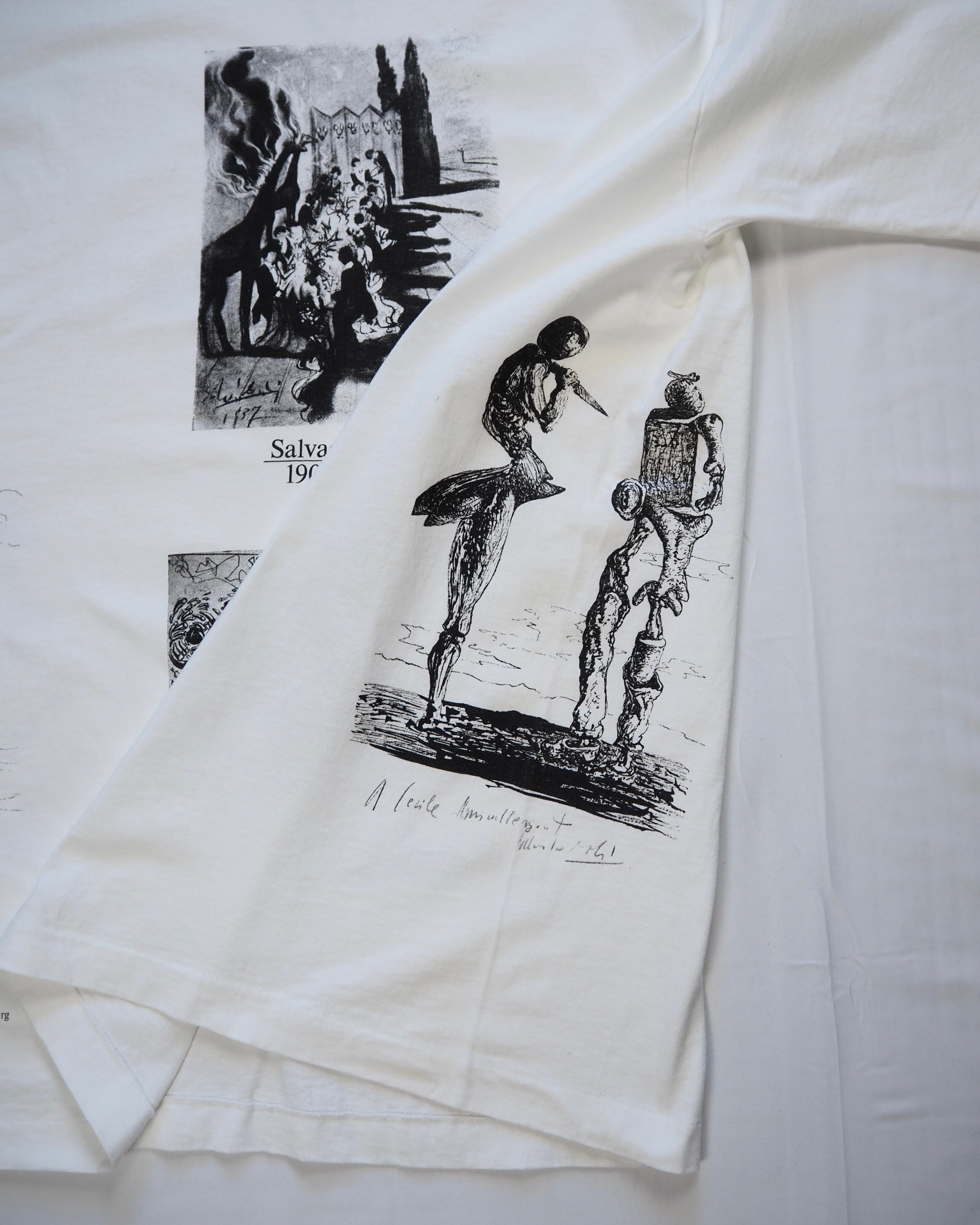90's Fruits of the loom アートTシャツ ダリ 総柄プリント XL | DIRT