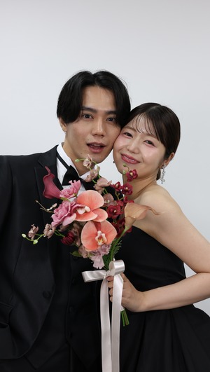 【Rental】Wine red bouquet