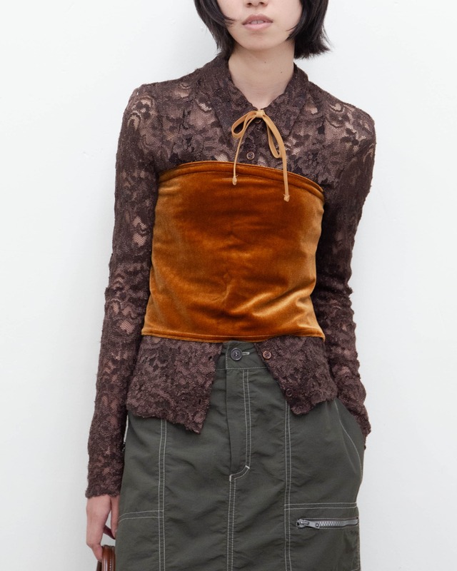 1990s stretch lace shirt