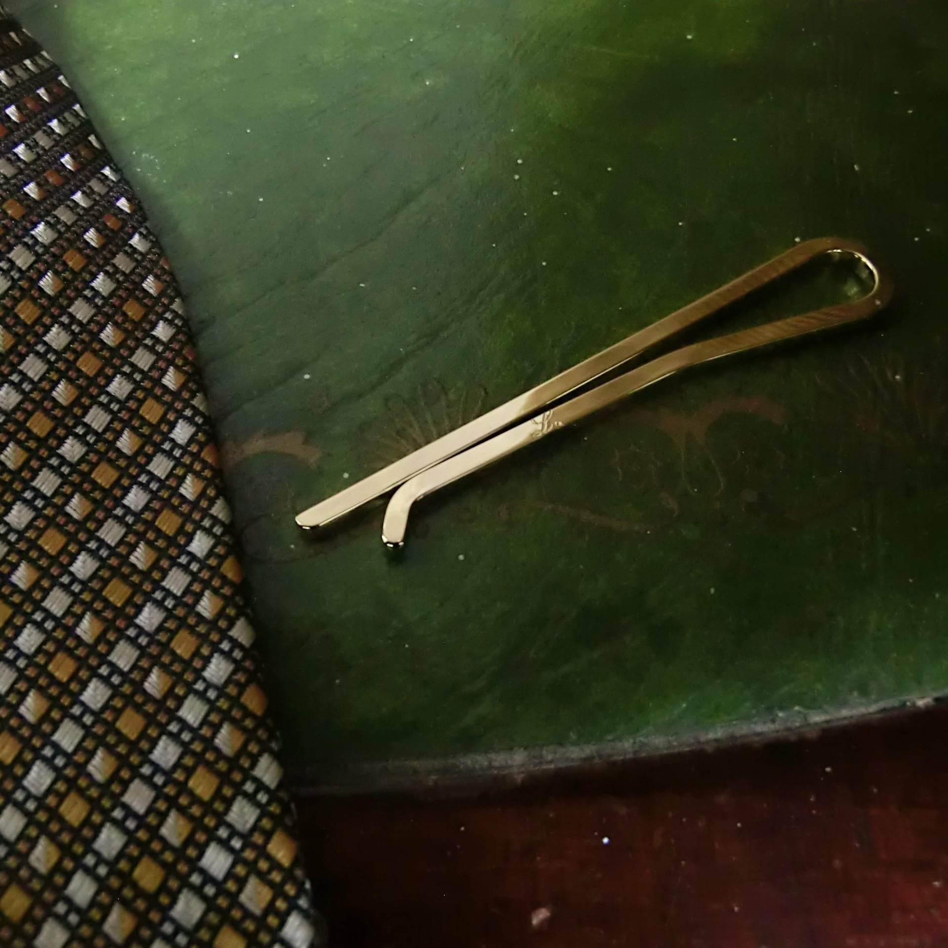 NARROW TIE SLIDE -18K gold plated-　ナローネクタイピン　１８Ｋゴールドコーティング | ＬＯＮＥＳＯＭＥ．  powered by BASE