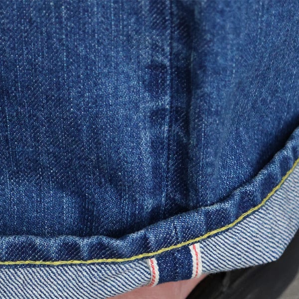 備後」 12.5oz Red Selvedge Denim Vintage Wash 5 Pocket Adjuster