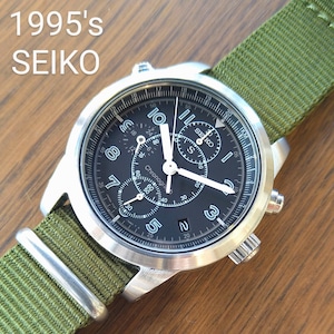 SEIKO  Chronograph  ARMY