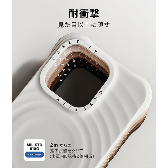 CASETiFY ウェーブ シリコン iPhone 16 Pro ケース [波型シリコン
