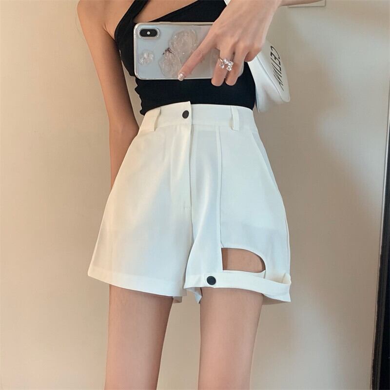 スタンダードルーズショーツ サマースタイルハイウェストウェストカジュアルパンツ レトロ 夏物 ブルマー ガールズファッション19731811784