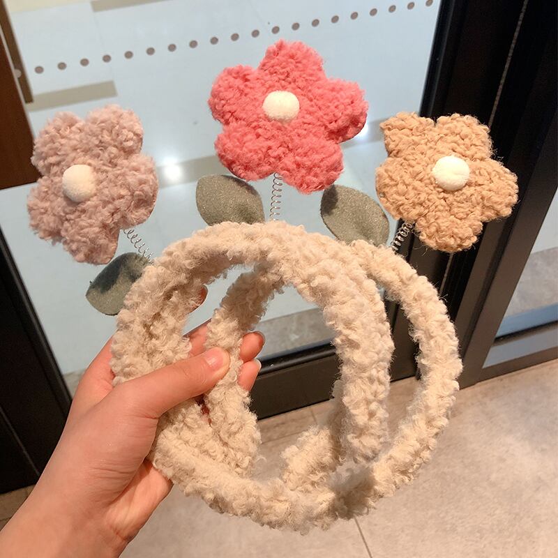 ヘアバンド レッドFlowerデザイン ヘアピン ヘアアクセサリー フラワーデザイン ブラック・アイド・ピーズ74167620965