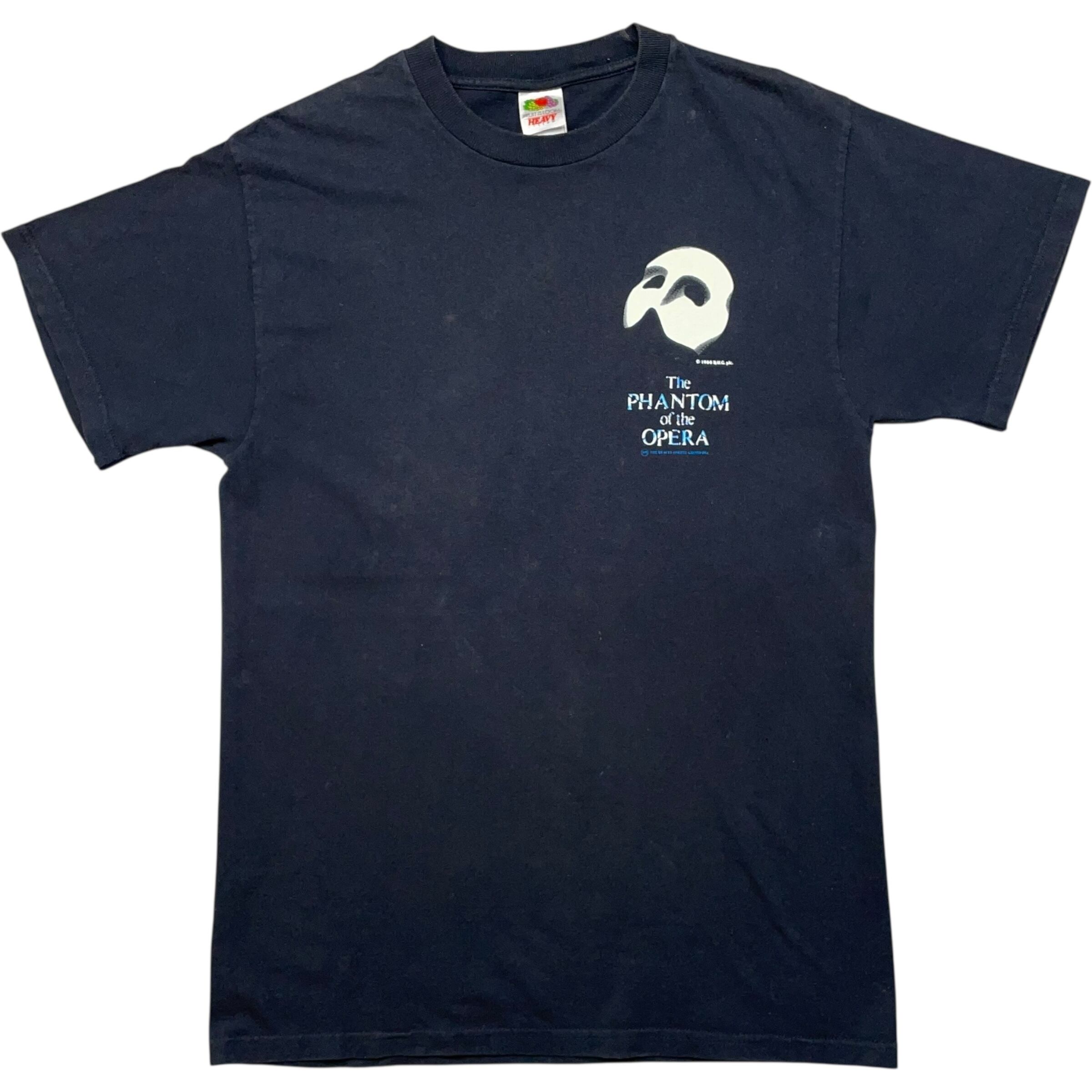 《M》FRUIT OF THE ROOM フルーツオブザルーム Tシャツ オペラ座の怪人 フロントプリント ブラック no.8510