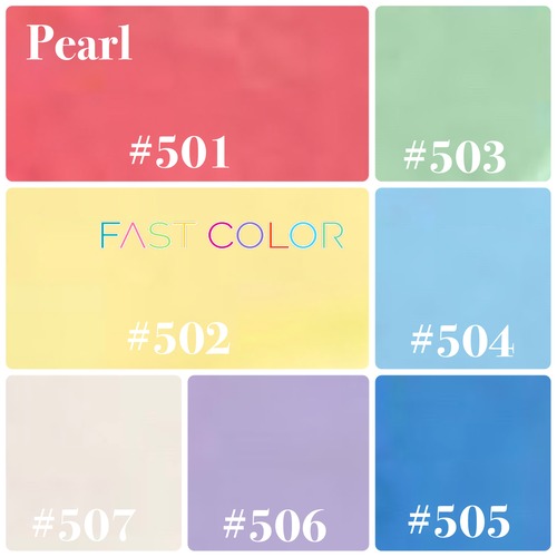 【Pearl】501〜FAST COLOR　各5g×7color パール7色
