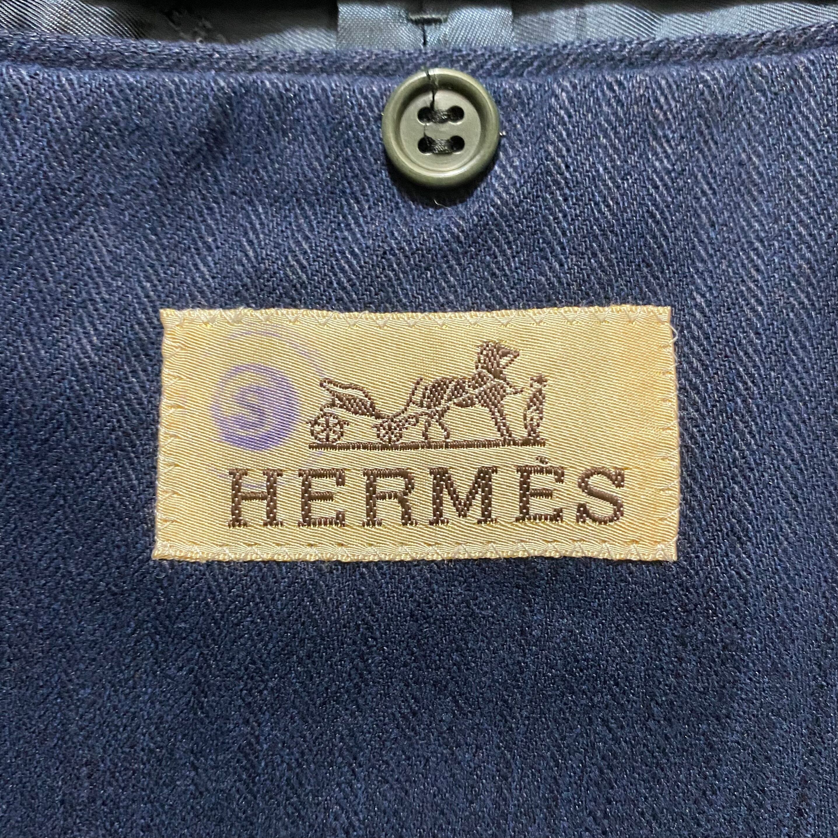 vintage HERMES linen tailored jacket | NOIR ONLINE