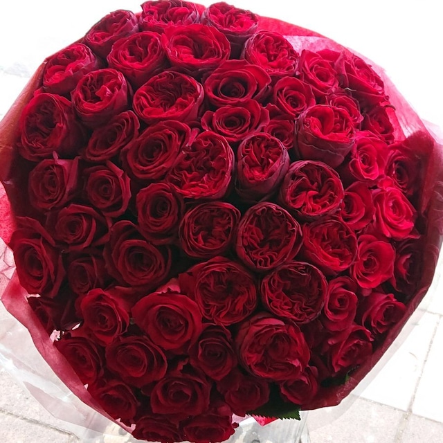 バラの花束 赤バラ 豪華 還暦 大輪 60本 全国発送