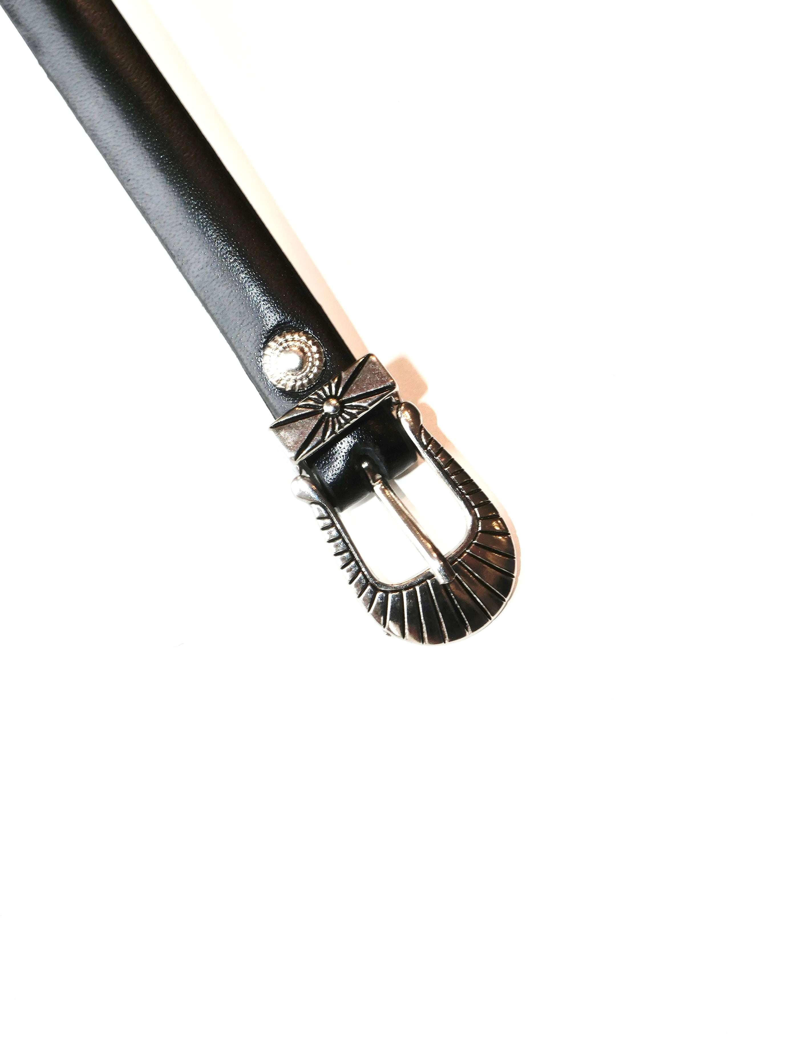 TOGA TOO DOUBLE BUCKLE LEATHER BANGLE | CONSTRUCT1