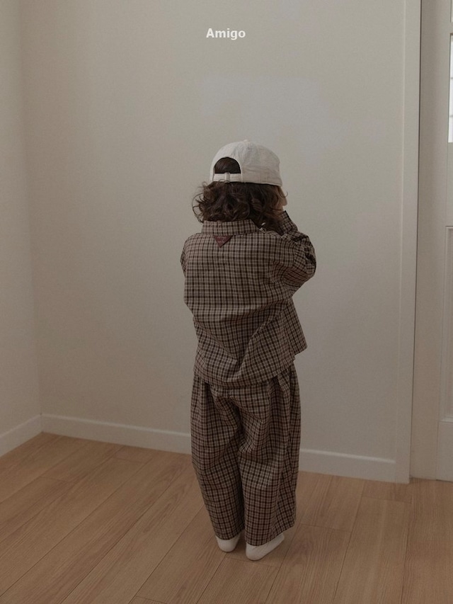⭐︎即納⭐︎[ amigo ] lily check shirt