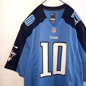 ナイキ × NFL　タイタンズ　フットボールシャツ　半袖　ゲームシャツ