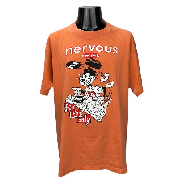 【NERVOUS RECORDS】ナーヴァス・レコード “FOR DJ’S ONLY” 90’s Vintage Tシャツ