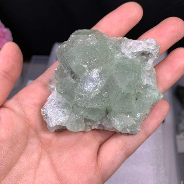 7 グリーンフローライトクラスター 原石