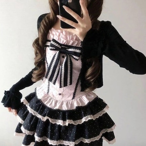 ゆめかわ♡アウター付き姫系フリルセットアップ set92 ゆめかわ♡アウター付き姫系フリルセットアップ set92