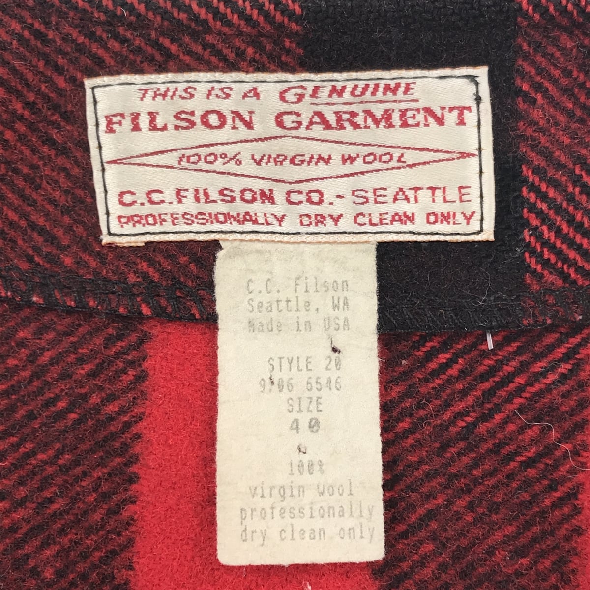 FILSON フィルソン 80〜 90年代 USA製 マッキーノ ウールベスト