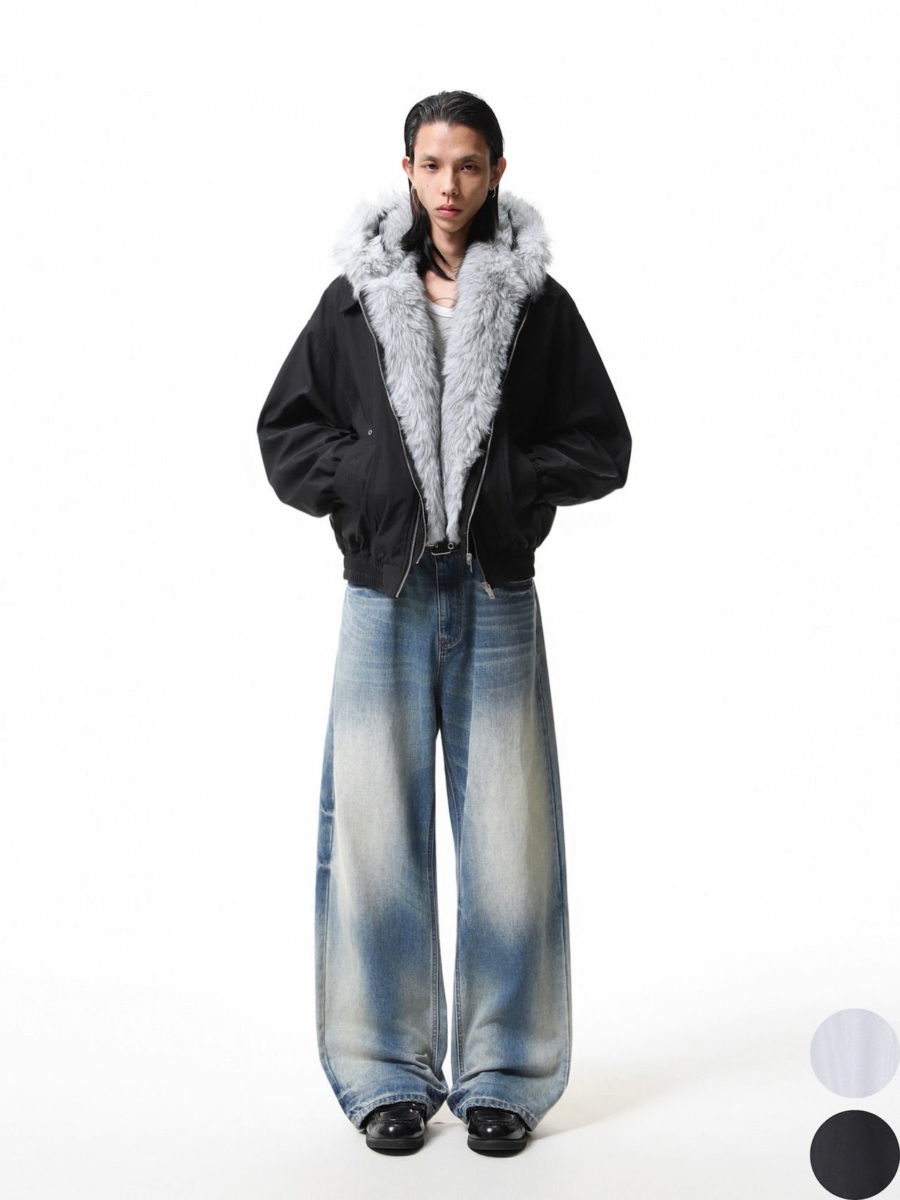 BOOGOOVOGUE Faux Fur Hooded Jacket