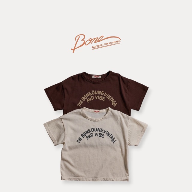 vide short sleeve tee【BONEOUNE】※7月中旬〜下旬発送予定