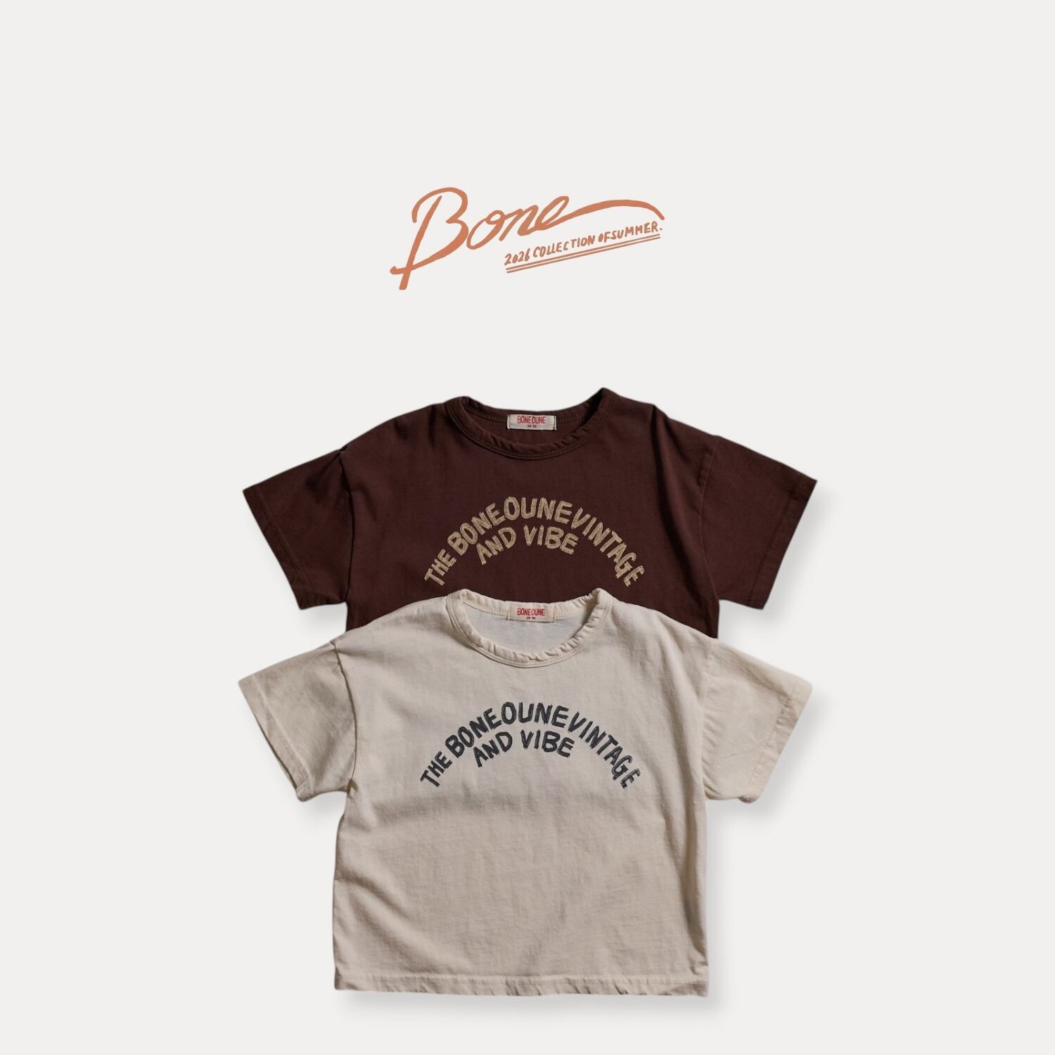 vide short sleeve tee【BONEOUNE】※7月中旬〜下旬発送予定