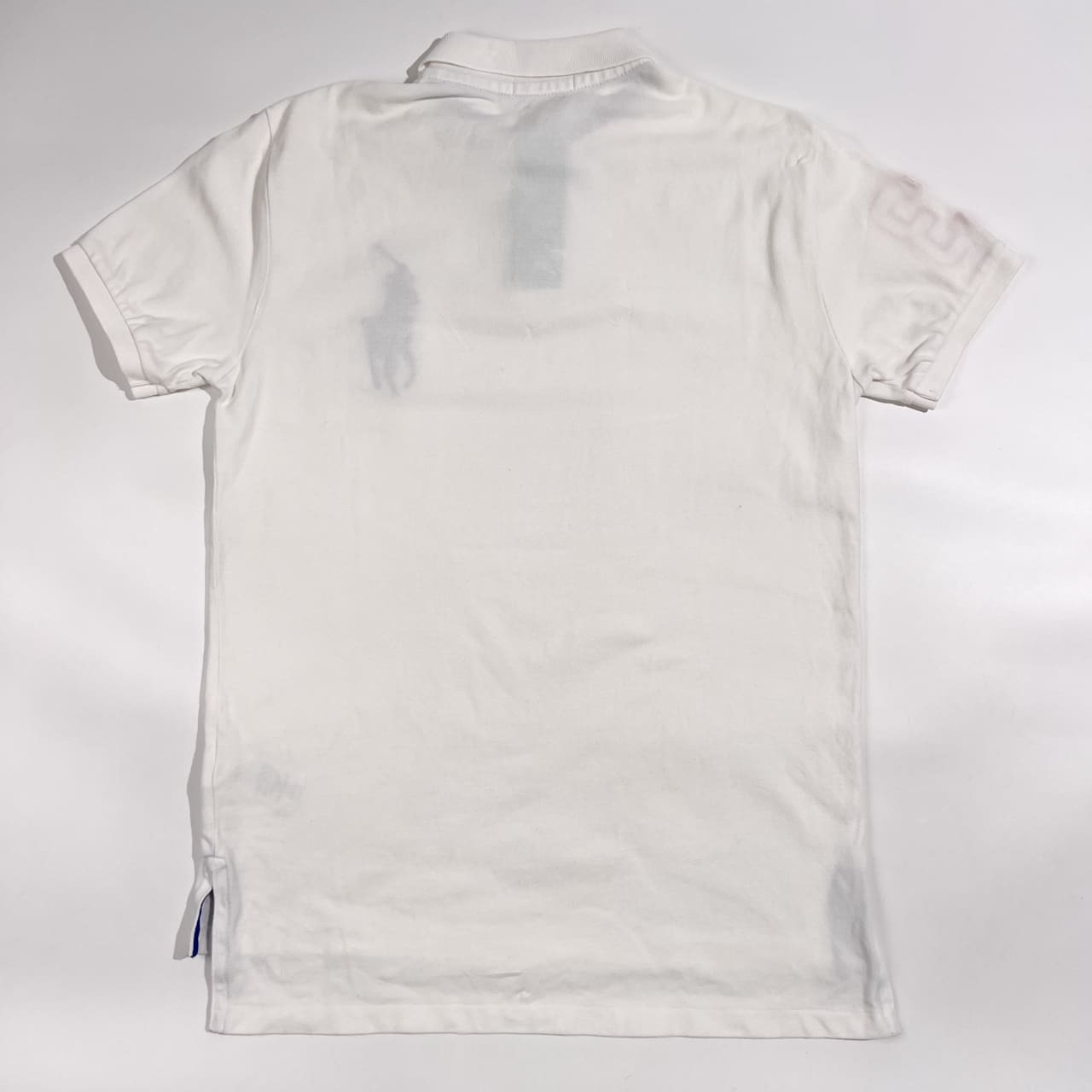 POLO RALPH LAUREN ポロラルフローレン CUSTOM FIT ビッグポニー ナンバリング 鹿の子 半袖 ポロシャツ サイズ M /ホワイト メンズ