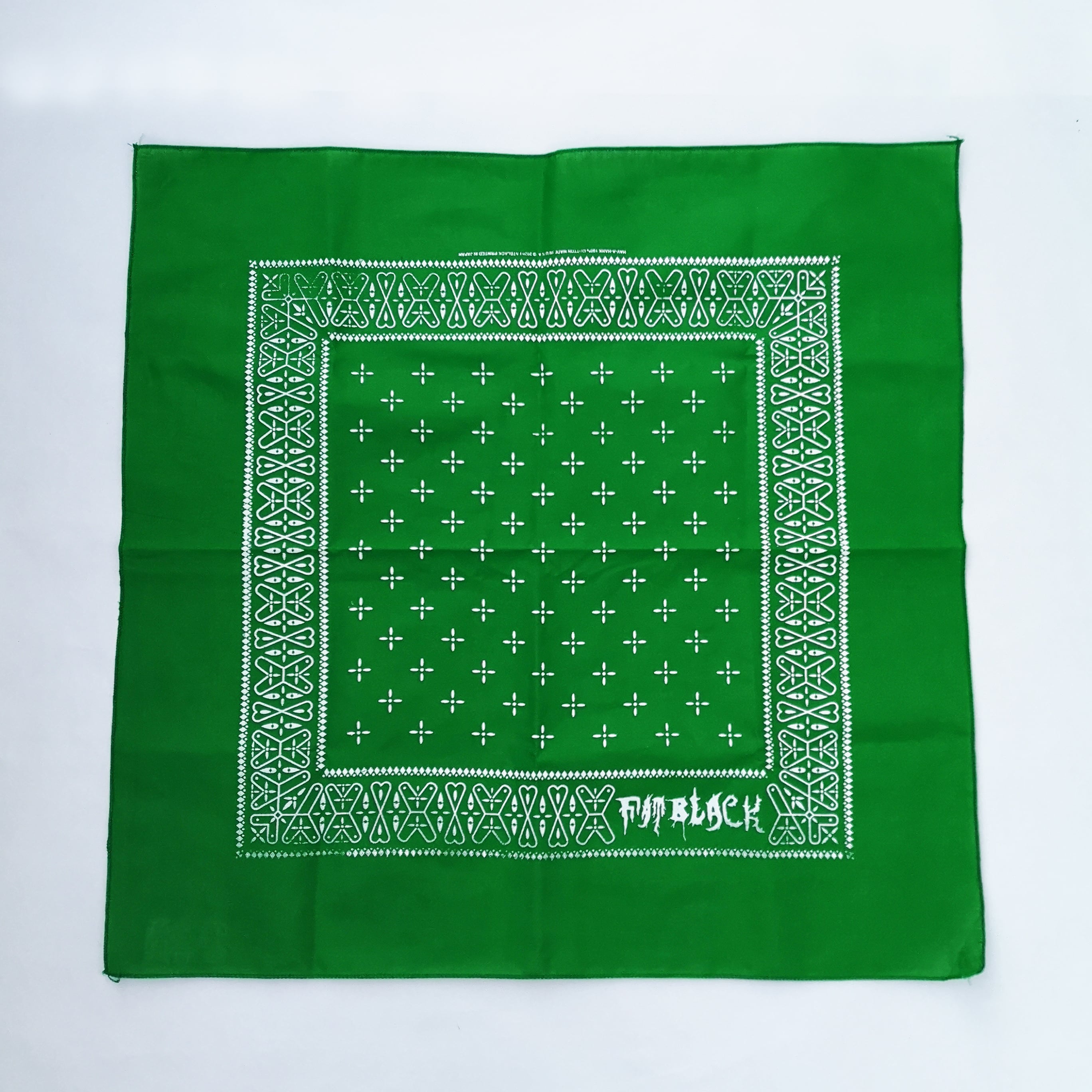 FATBLACK CROSS BANDANA GREEN