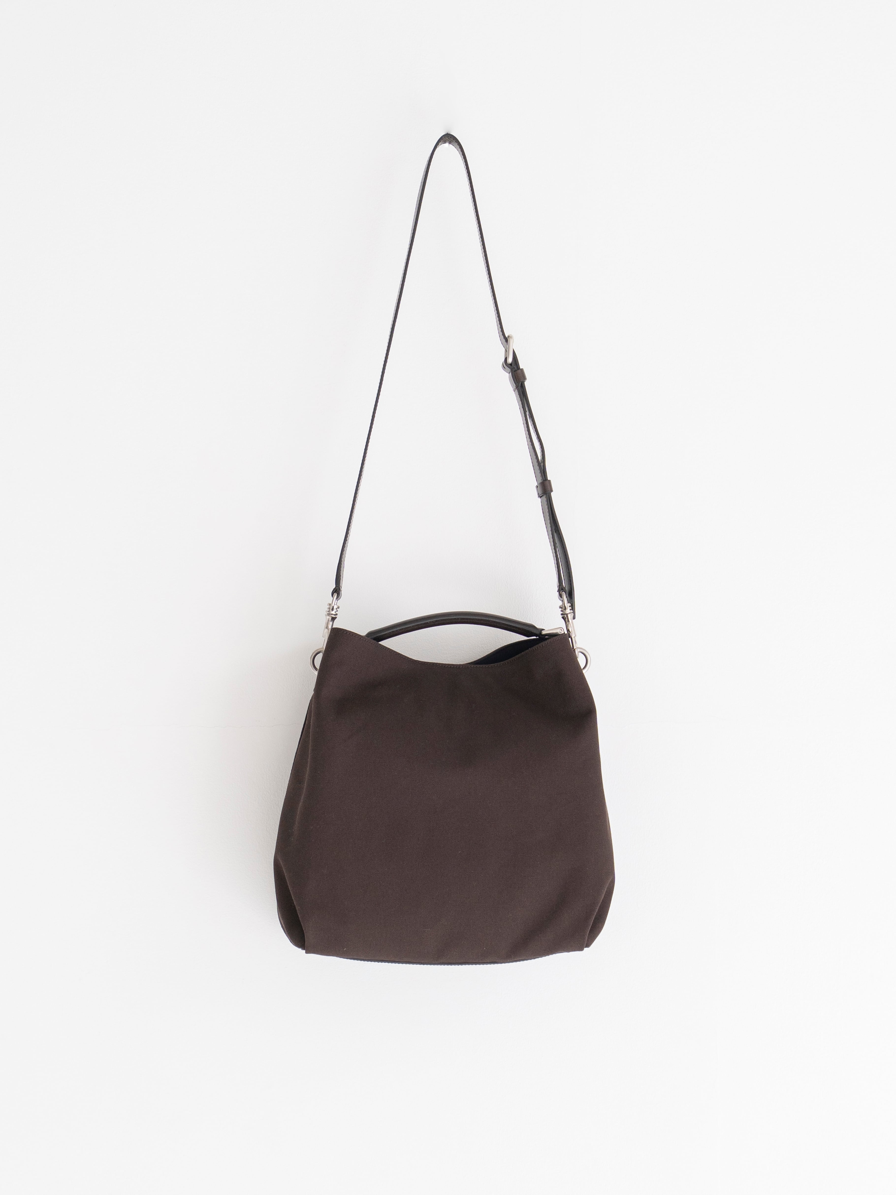 BPS <お問い合わせ商品> DRIES VAN NOTEN M.L.BAG DARK BROWN 261