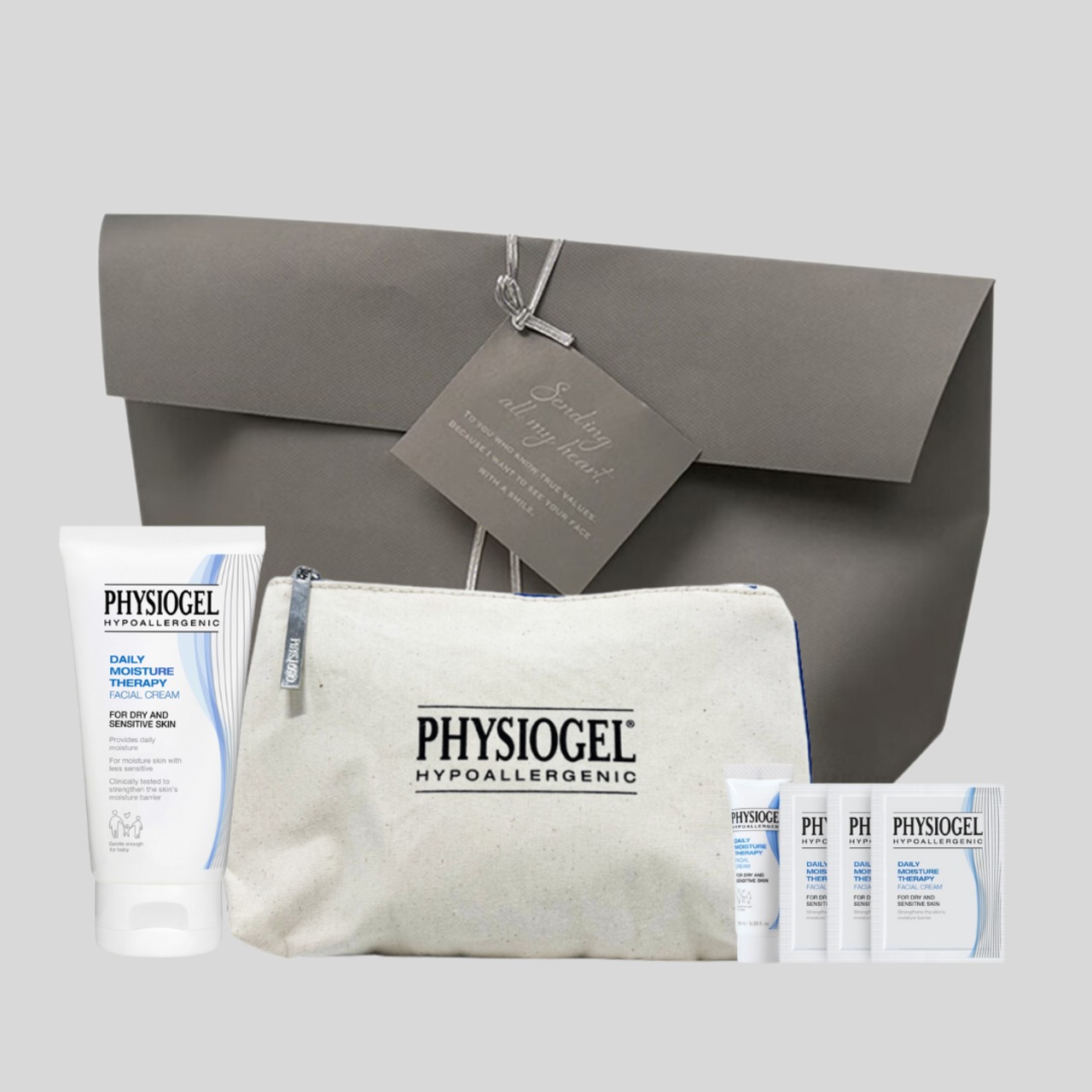 ＤＭＴ フェイシャルクリーム　ギフトセット（ラッピング／グレー）